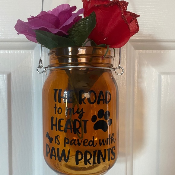 Dog paw hanging vase - Picture 1 of 3